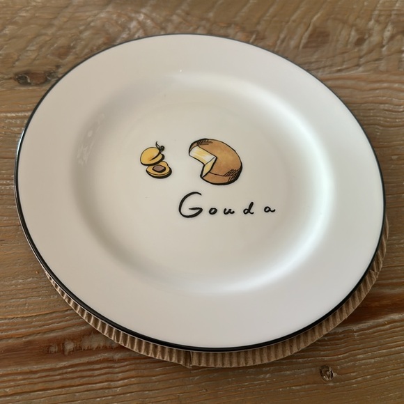 Pottery Barn Cocktail Plates “Cheese” - Picture 7 of 12